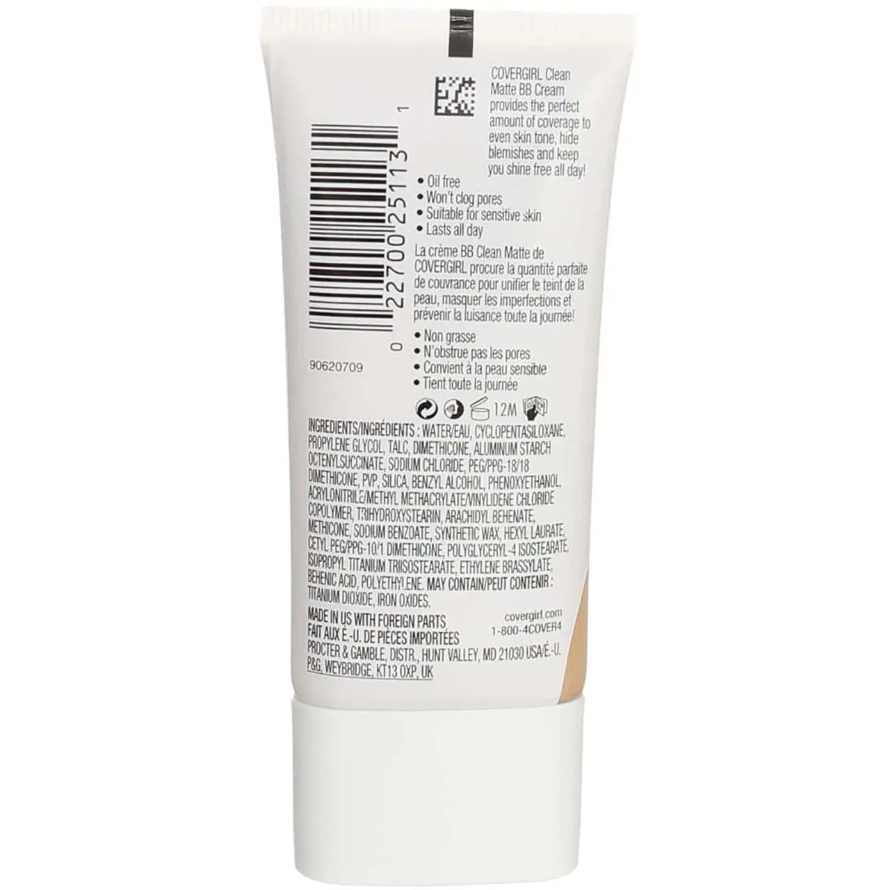 - Clean Matte BB Cream, Oil-Free, Long-Lasting, Sensitive Skin, Lightweight, 100% Cruelty-Free