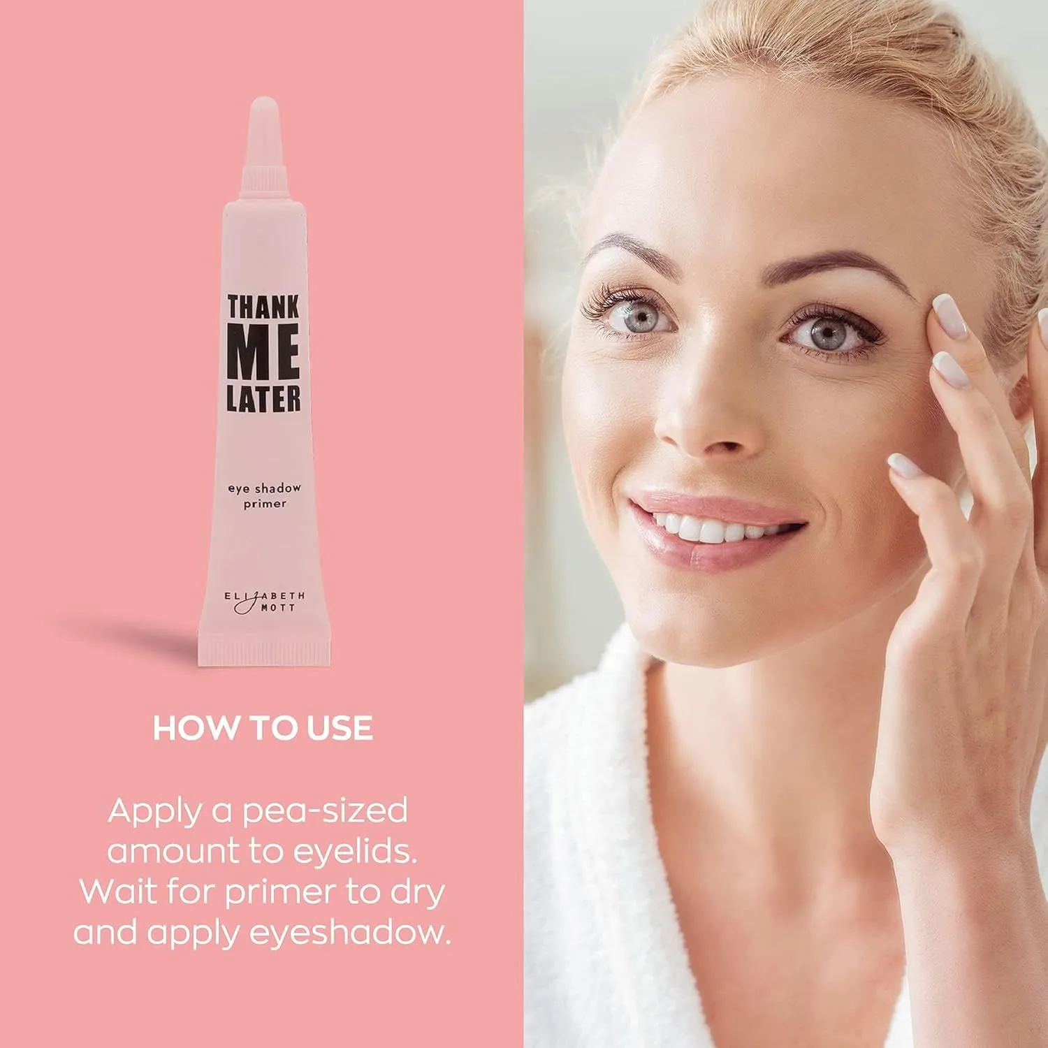 - Thank Me Later Eye Primer for Long-Lasting Eyeshadow Gripping Formula, Shine & Oil Control, Pore Minimizer, Hides Wrinkles & Fine Lines, Prevent Creasing for All-Day Eye Wear - 10G