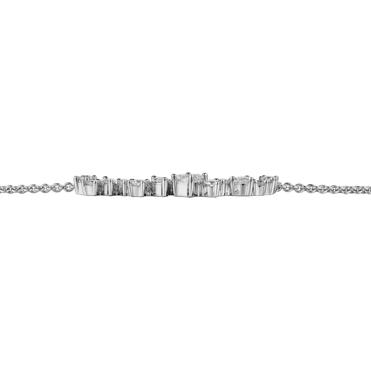 0.72ct tw Diamond Mix-shape Bar Necklace