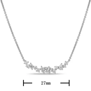 0.72ct tw Diamond Mix-shape Bar Necklace