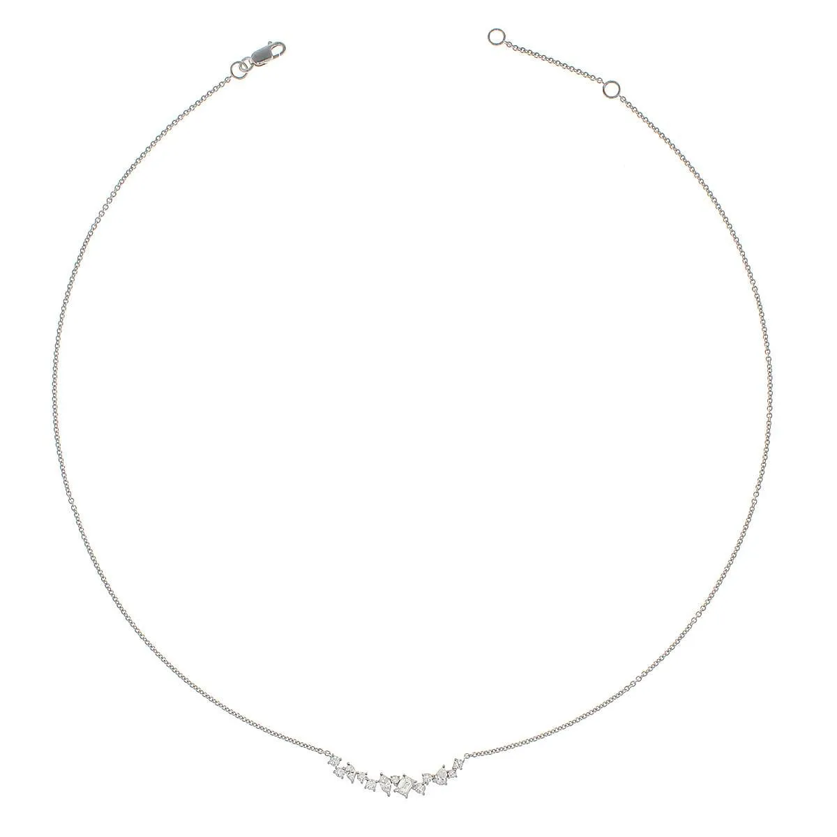 0.72ct tw Diamond Mix-shape Bar Necklace