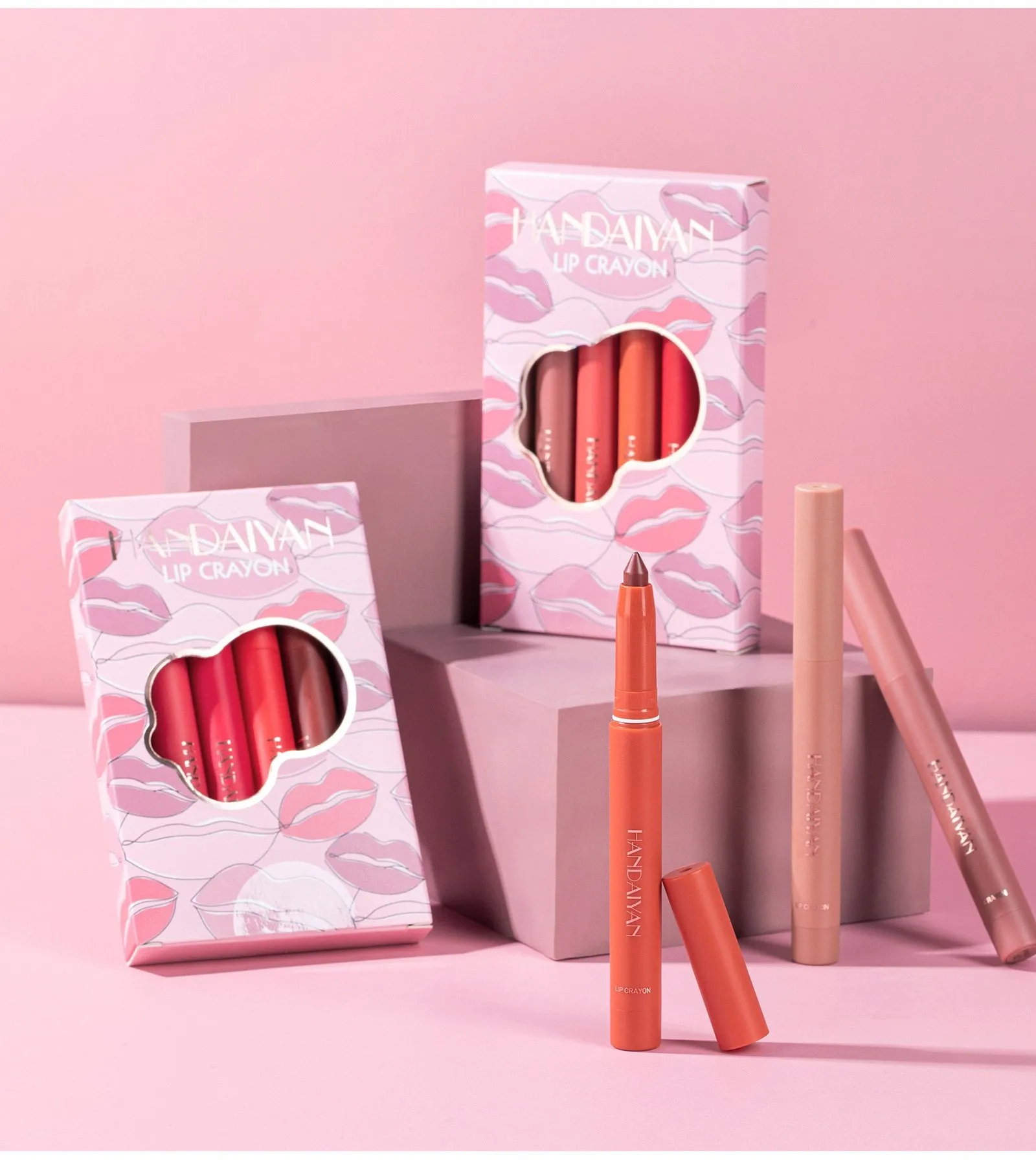 1 1 FREE | GlamPen™ Colored, Rotatable, Sharpenable, Matte Lipstick Pencils