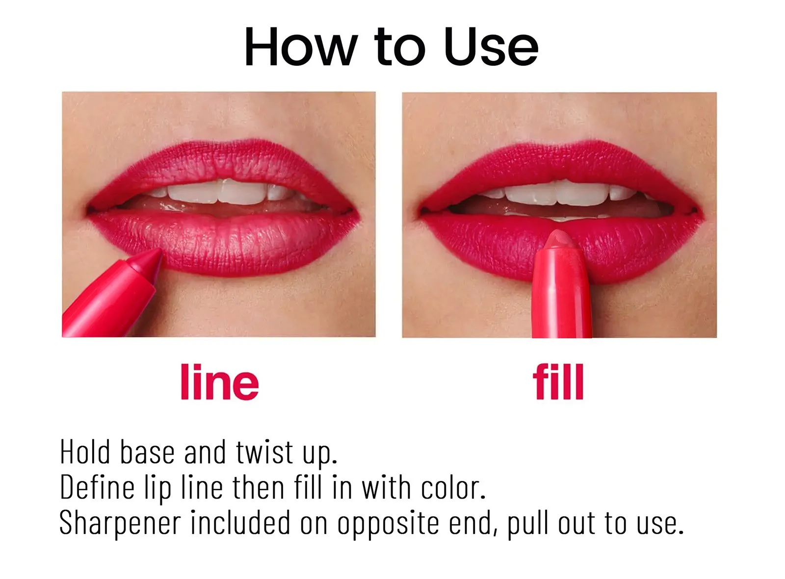 1 1 FREE | GlamPen™ Colored, Rotatable, Sharpenable, Matte Lipstick Pencils