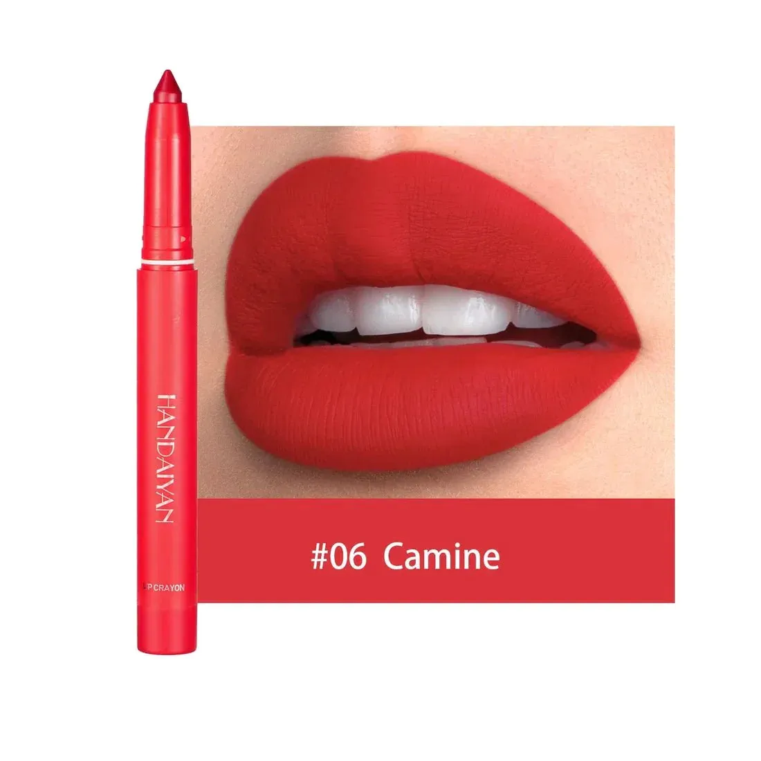 12 Color HANDAIYAN Rotating Sharpenable Matte Lipstick Pencils