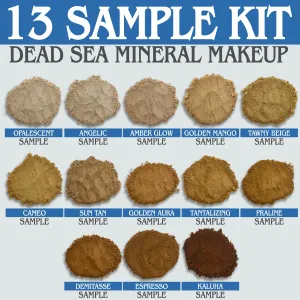 13 SAMPLE KIT DEAD SEA MINERAL MAKEUP