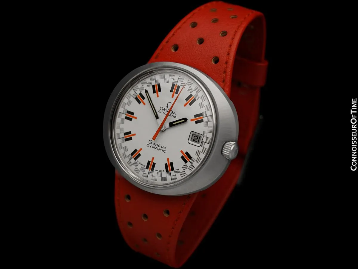 1960's Omega Dynamic Vintage Mens Cal. 565 Watch with Racing Dial - Stainless Steel