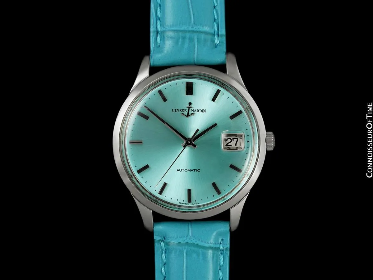 1960's Ulysse Nardin Vintage Mens Full Size Automatic Calatrava Watch - Stainless Steel