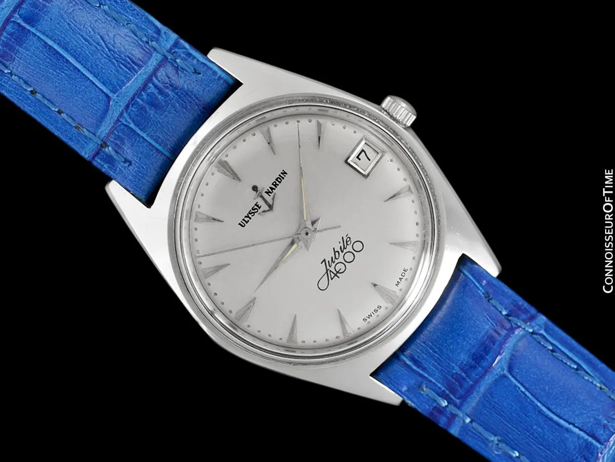 1960's Ulysse Nardin Vintage Mens Jubile 4000 Automatic Watch - Stainless Steel