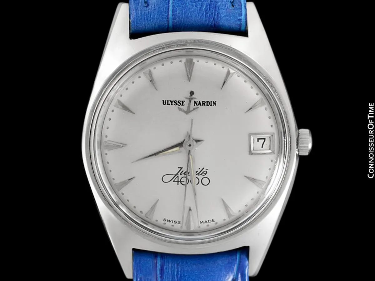 1960's Ulysse Nardin Vintage Mens Jubile 4000 Automatic Watch - Stainless Steel