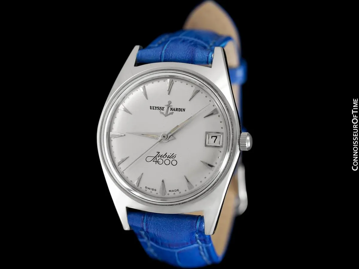 1960's Ulysse Nardin Vintage Mens Jubile 4000 Automatic Watch - Stainless Steel