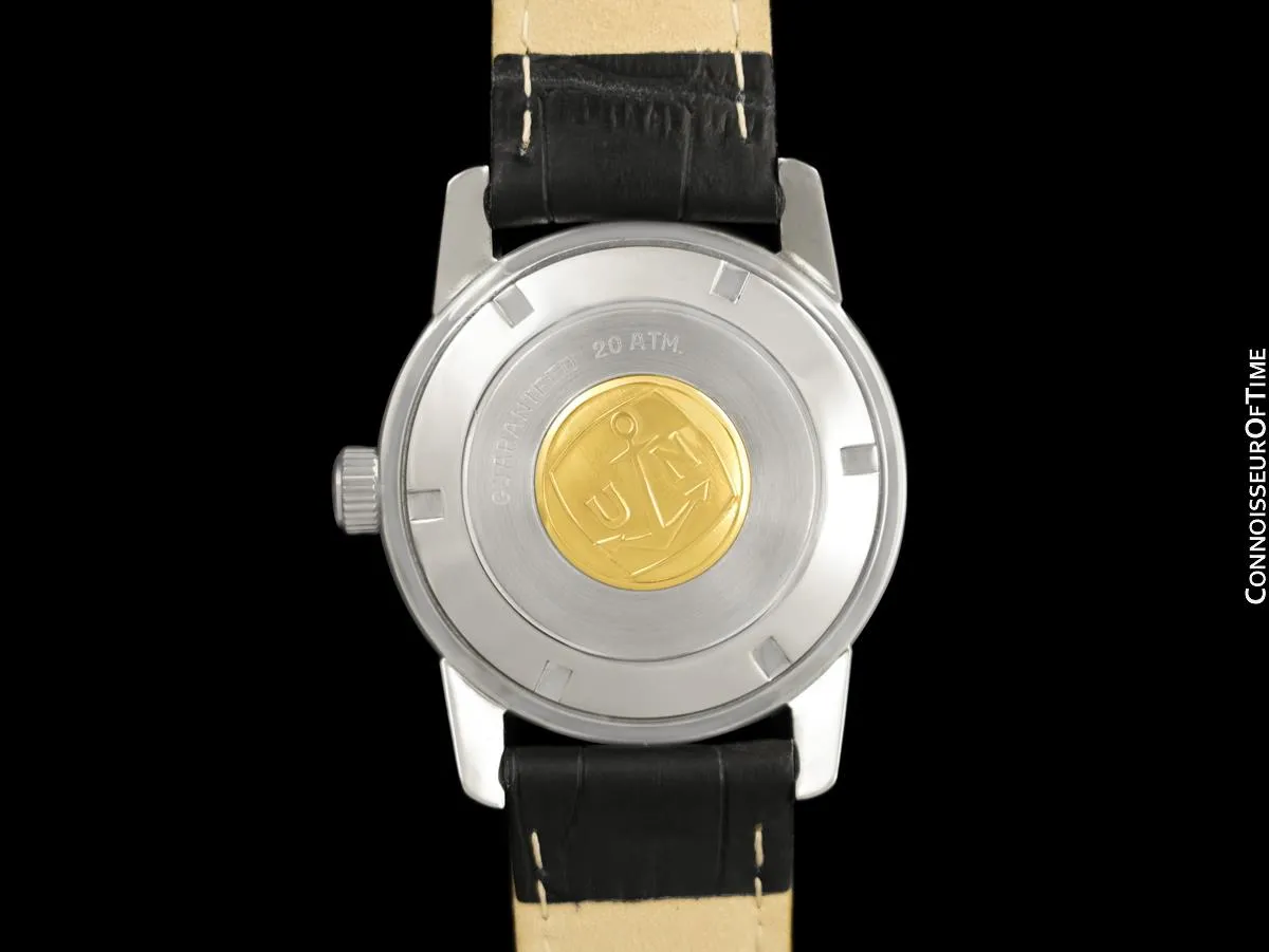 1960's Ulysse Nardin Vintage Mens Large 37mm Automatic Calatrava Watch, Stainless Steel