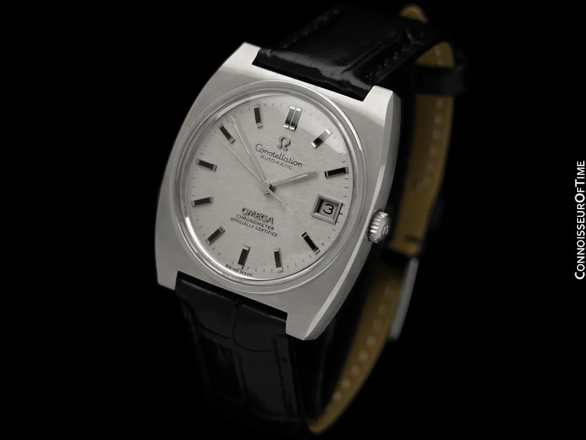 1969 Omega Constellation Vintage Mens Large Automatic Chronometer Watch, Date - Stainless Steel