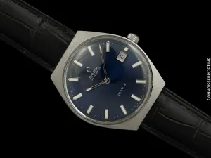 1970's Omega De Ville Vintage Mens Automatic Classic Retro Watch - Stainless Steel