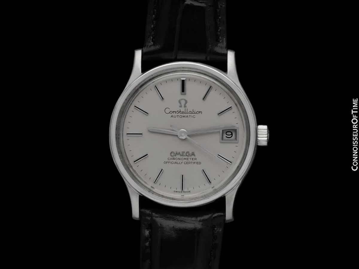 1971 Omega Constellation Vintage Mens Automatic Chronometer Watch, Date - Stainless Steel