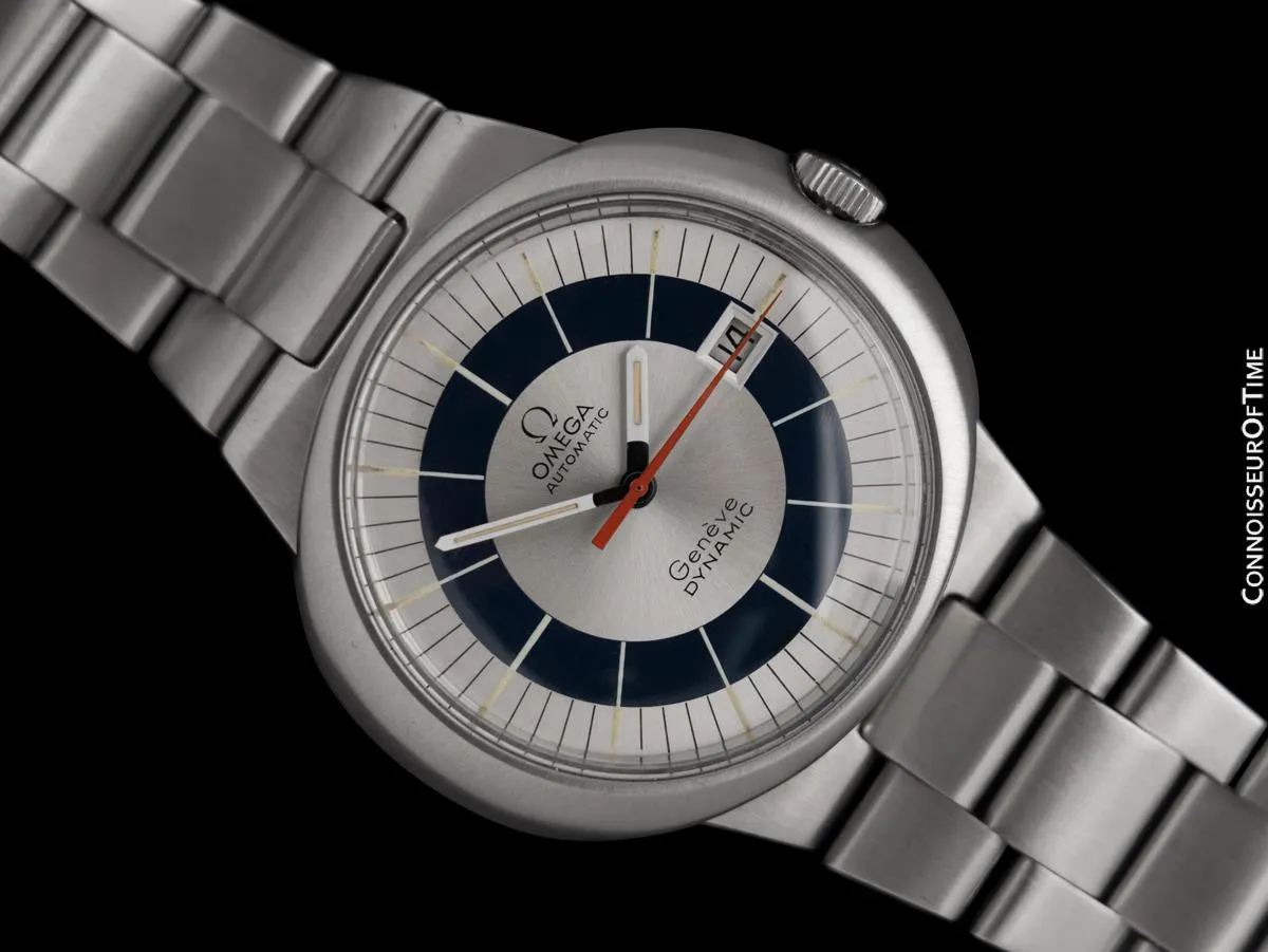 1971 Omega Dynamic Vintage Mens Bracelet Watch with Date - Stainless Steel