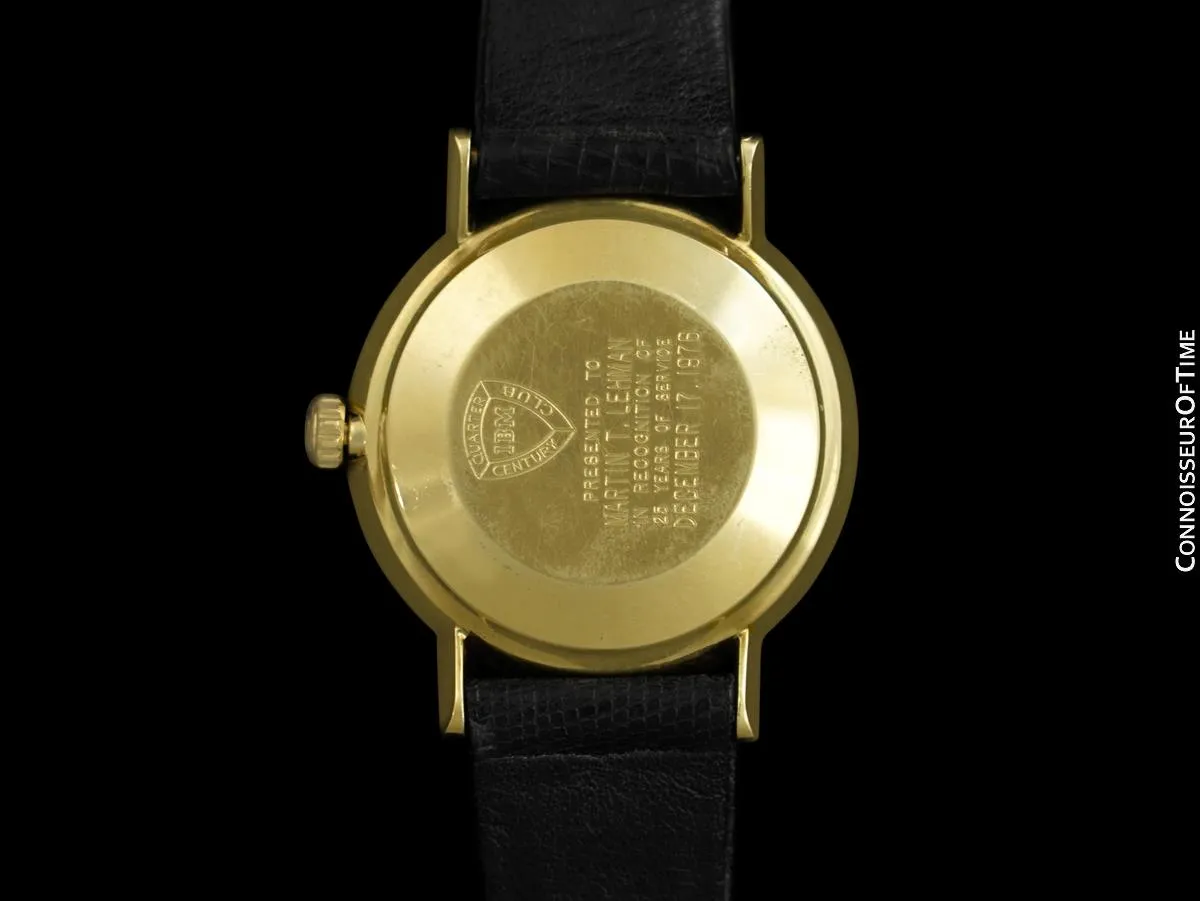 1976 Omega Seamaster De Ville Vintage Automatic Mens Watch - 14K Gold with Boxes & Papers