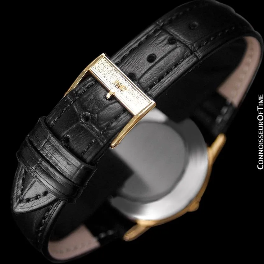 1979 IWC Vintage Mens Ultra Thin Automatic Watch - 18K Gold Plated and Stainless - Very Rare JLC Cal. 3252