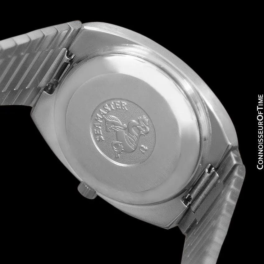 1983 Omega Seamaster Vintage Mens TV Watch, Automatic, Day Date - Stainless Steel