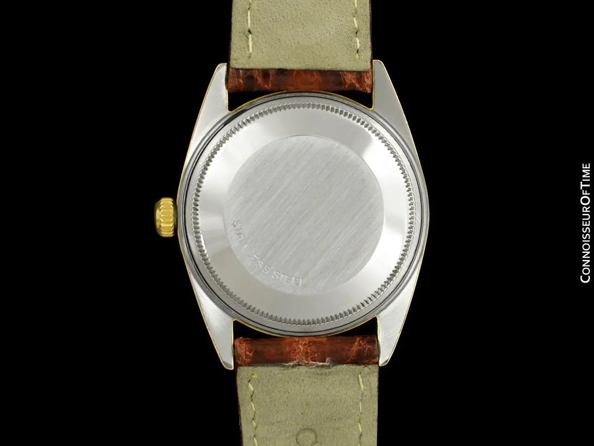 1985 Rolex Oyster Perpetual Date Ref. 15505 Mens Quick-Setting 14K Gold & Stainless Steel Gold Shell Watch - Papers & Boxes