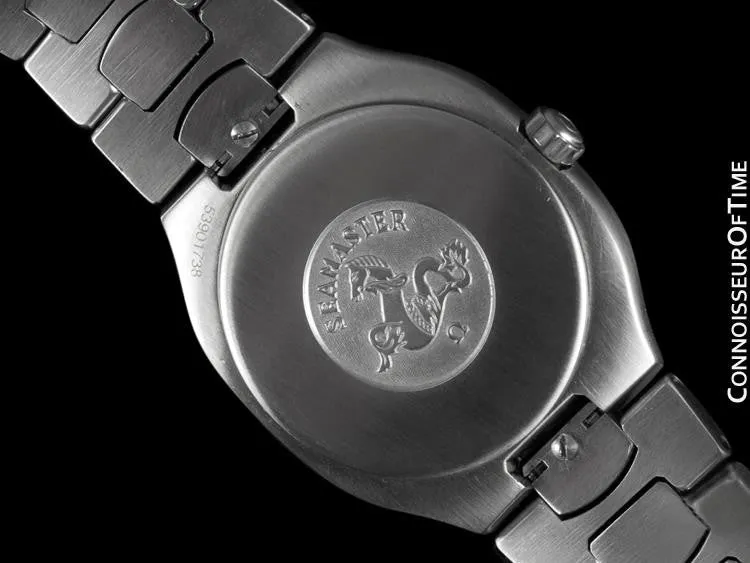 1992 Omega Polaris Seamaster Mens Divers Watch, Quick Setting Date - Stainless Steel & 18K Gold