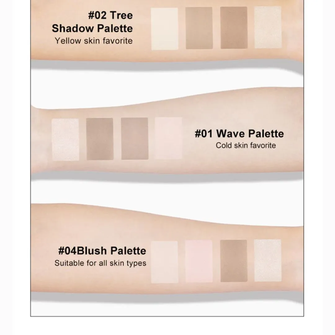 2 IN 1 Highlighter Contour Palette 9g - #02 Tree