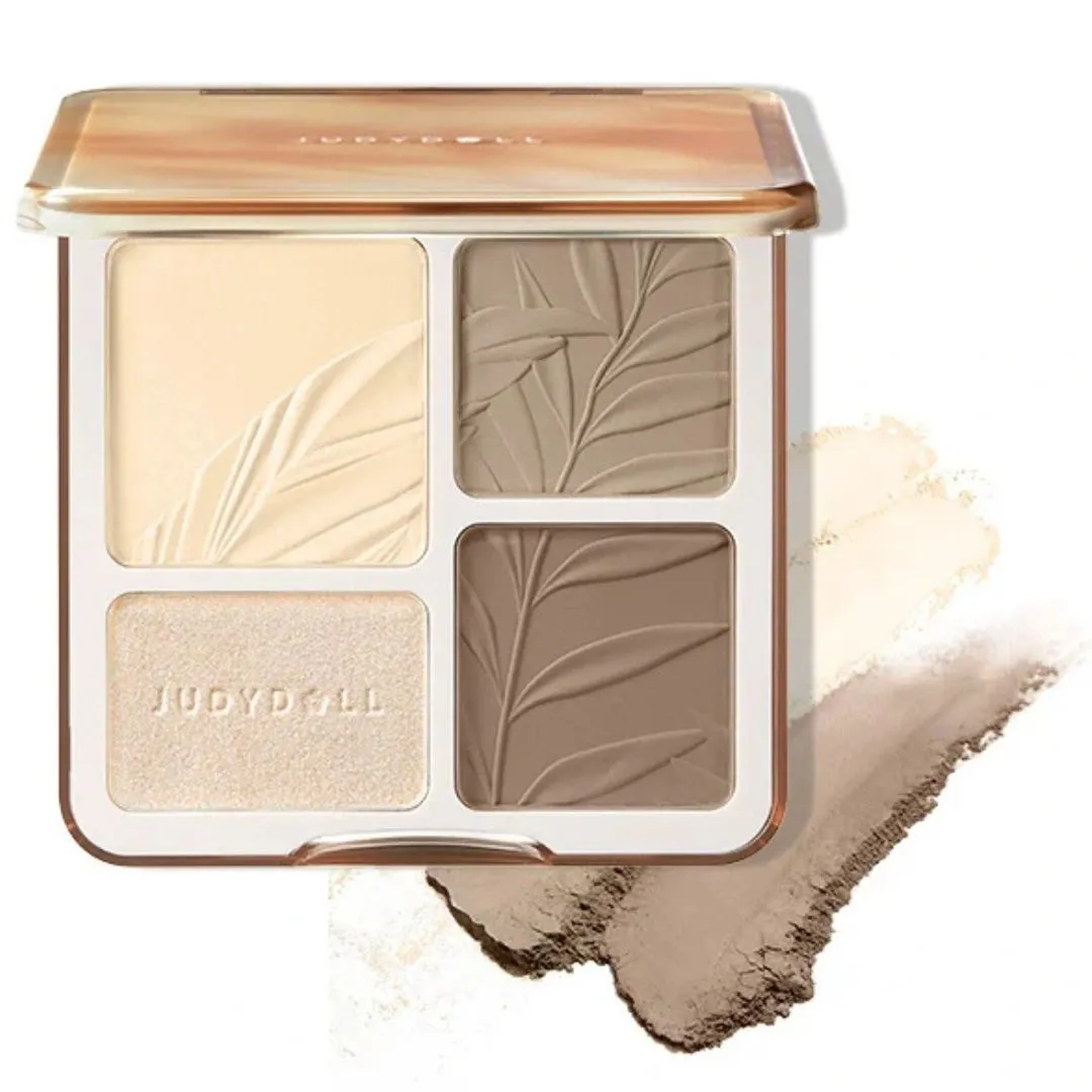 2 IN 1 Highlighter Contour Palette 9g - #02 Tree