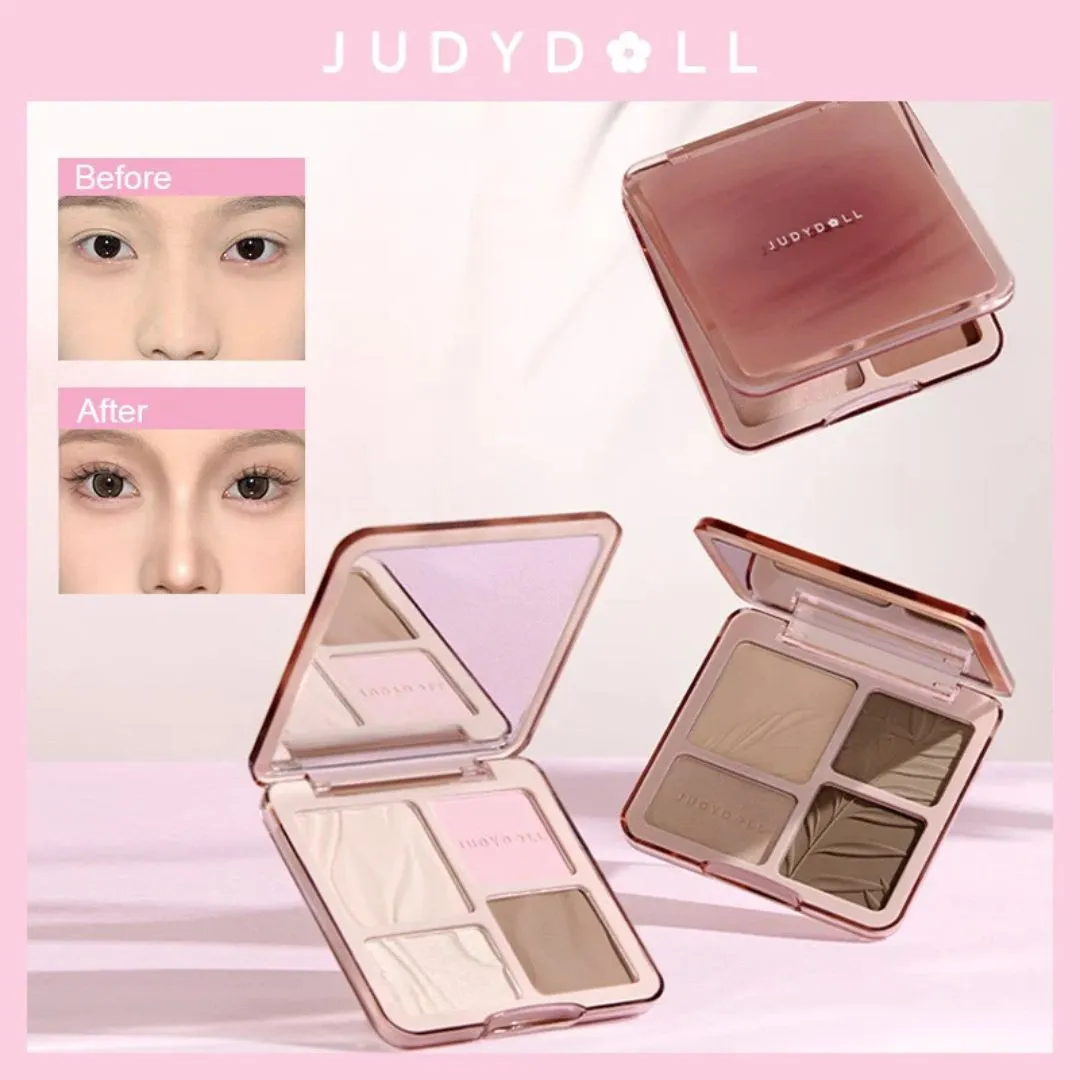 2 IN 1 Highlighter Contour Palette 9g - #02 Tree