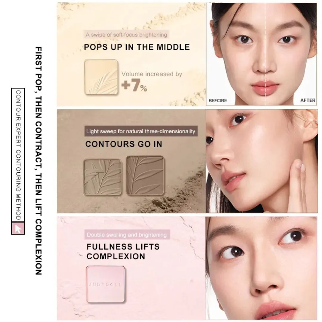 2 IN 1 Highlighter Contour Palette 9g - #02 Tree