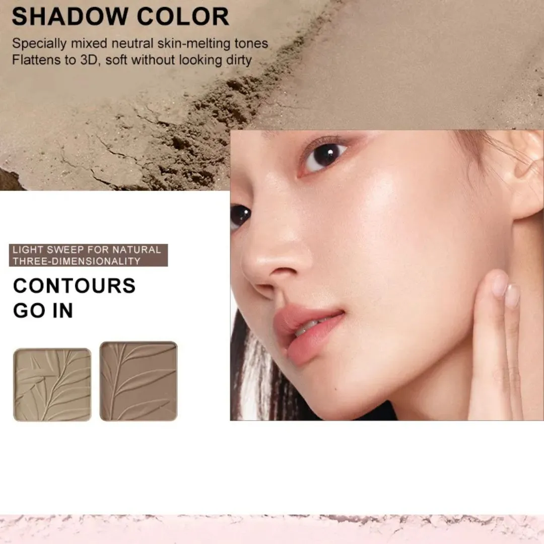 2 IN 1 Highlighter Contour Palette 9g - #02 Tree