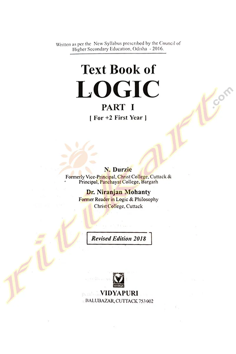 2 Text Book of Logic Part-I (English)
