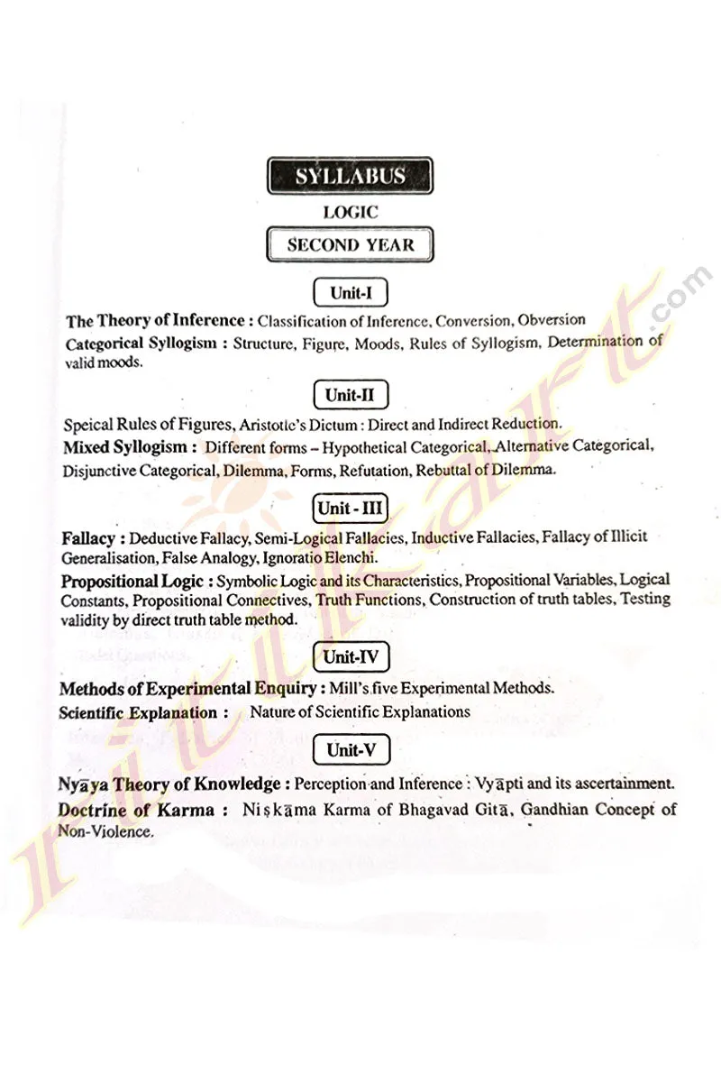  2 Text Book of Logic Part-II (English)