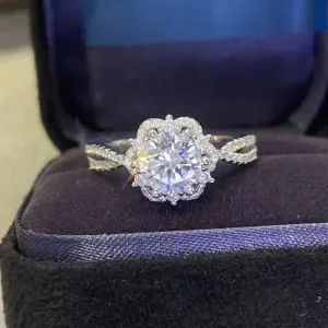 2.0 Ct Round Diamond Six Claw Engagement Ring