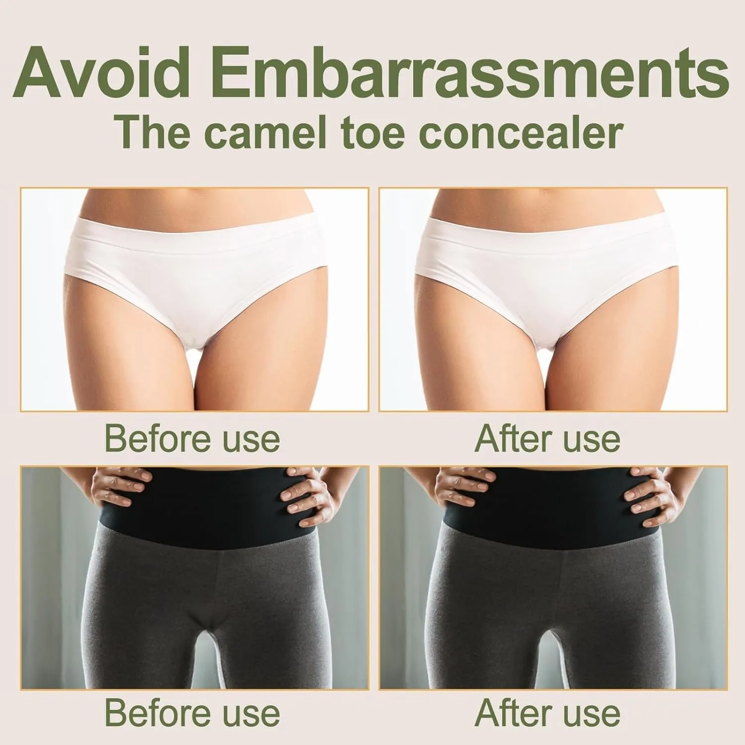 3 Pack Y Shape Camel Toe Concealer Seamless Transparent Camel Toe Cover Cameltoe Concealer Reusable No Camel Toe Pads Proof Underwear Guard anti Camel Toe Underwear Swimsuit Camel Toe Stopper