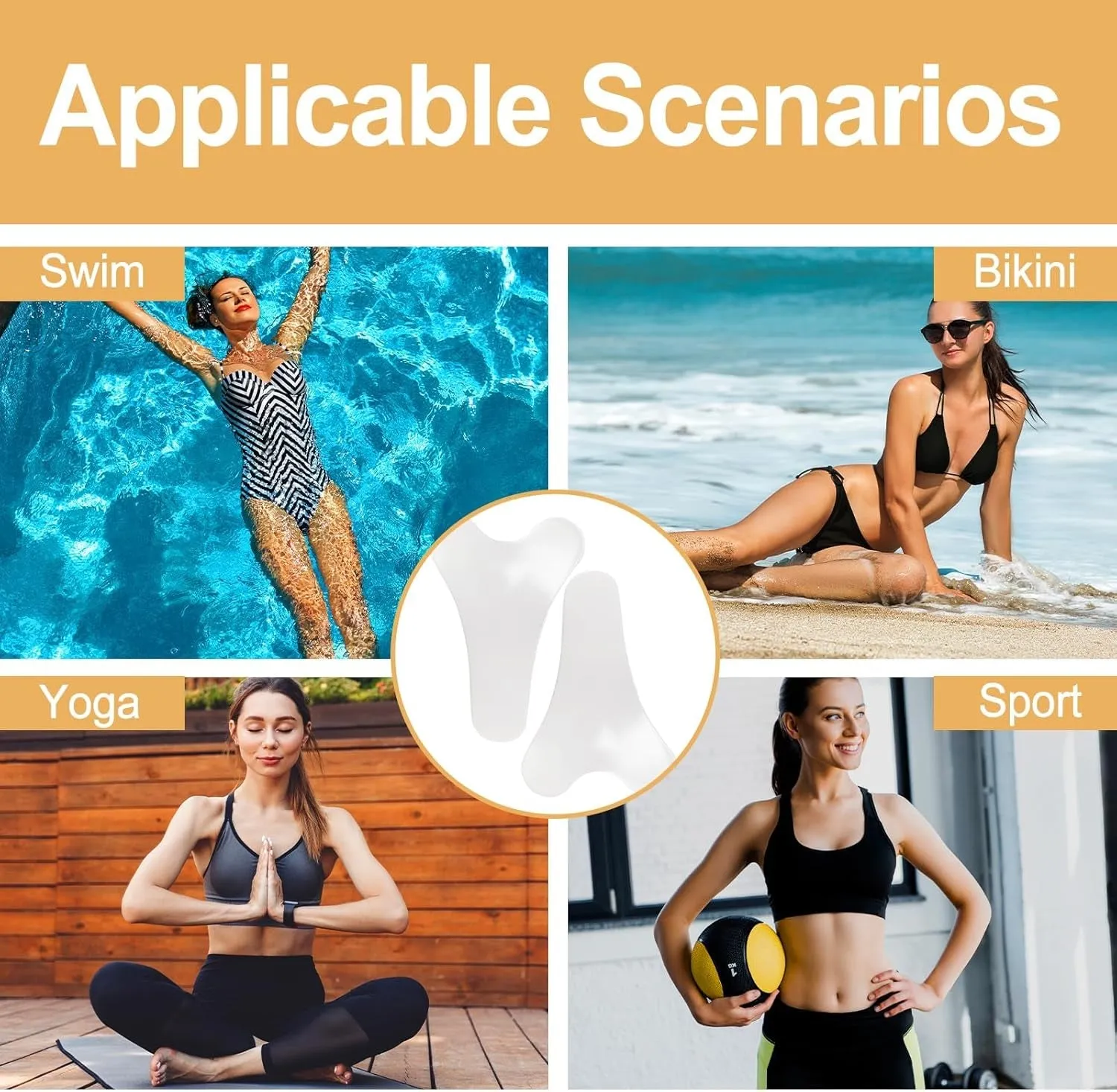 3 Pack Y Shape Camel Toe Concealer Seamless Transparent Camel Toe Cover Cameltoe Concealer Reusable No Camel Toe Pads Proof Underwear Guard anti Camel Toe Underwear Swimsuit Camel Toe Stopper