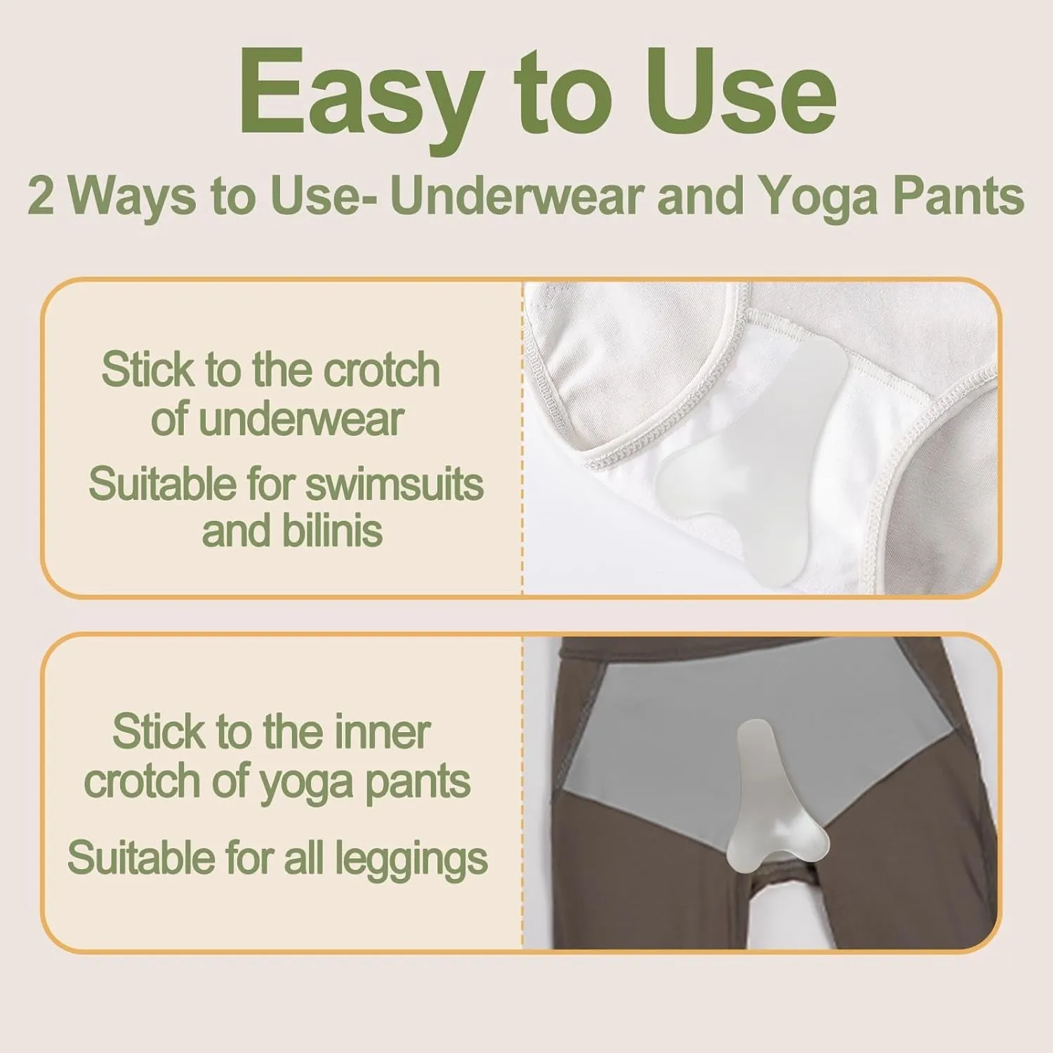 3 Pack Y Shape Camel Toe Concealer Seamless Transparent Camel Toe Cover Cameltoe Concealer Reusable No Camel Toe Pads Proof Underwear Guard anti Camel Toe Underwear Swimsuit Camel Toe Stopper