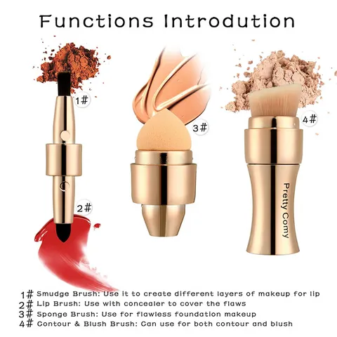 4 In 1 Makeup Brushes Foundation