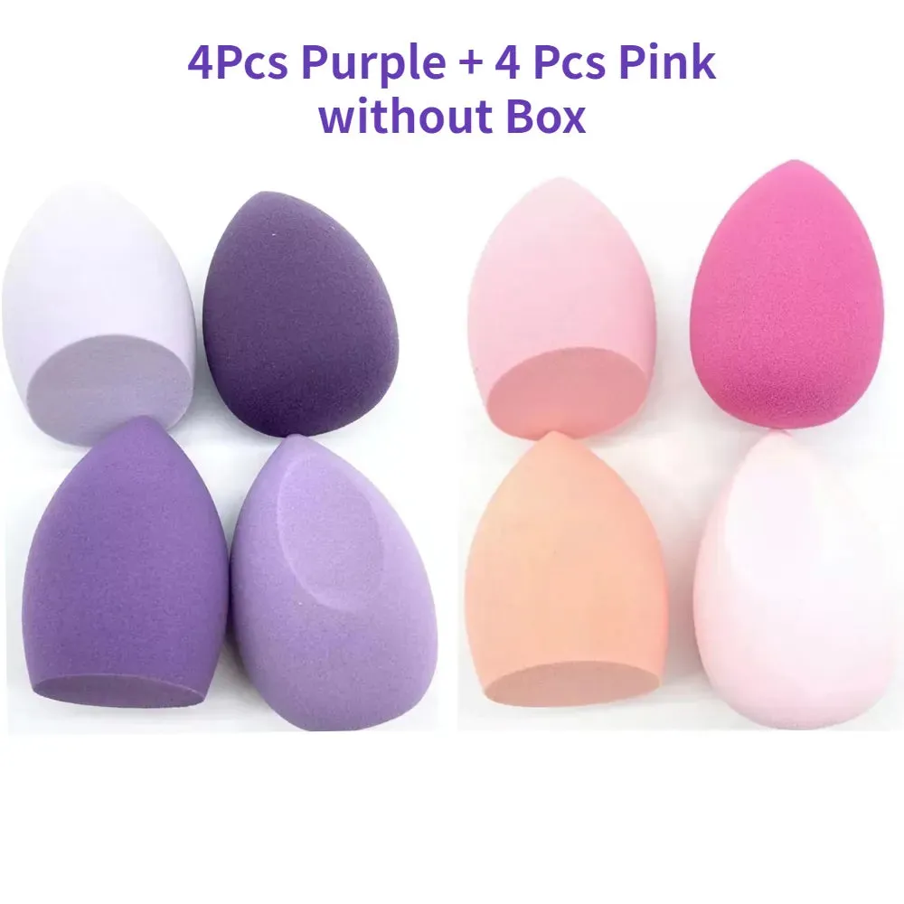 4/8 Packs Makeup Sponge Blender Beauty Egg Cosmetic Puff Soft Foundation Sponges Powder Puff Make Up Accessories Beauty Tools