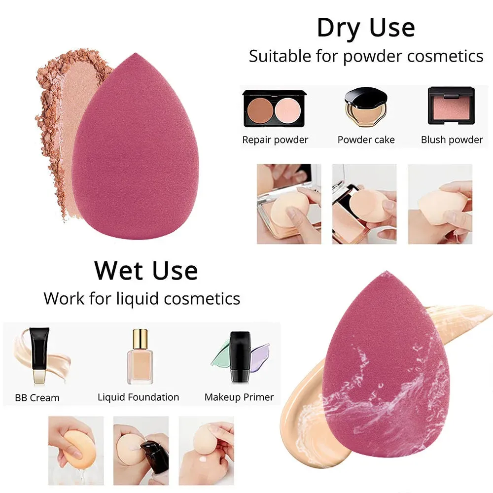 4/8 Packs Makeup Sponge Blender Beauty Egg Cosmetic Puff Soft Foundation Sponges Powder Puff Make Up Accessories Beauty Tools
