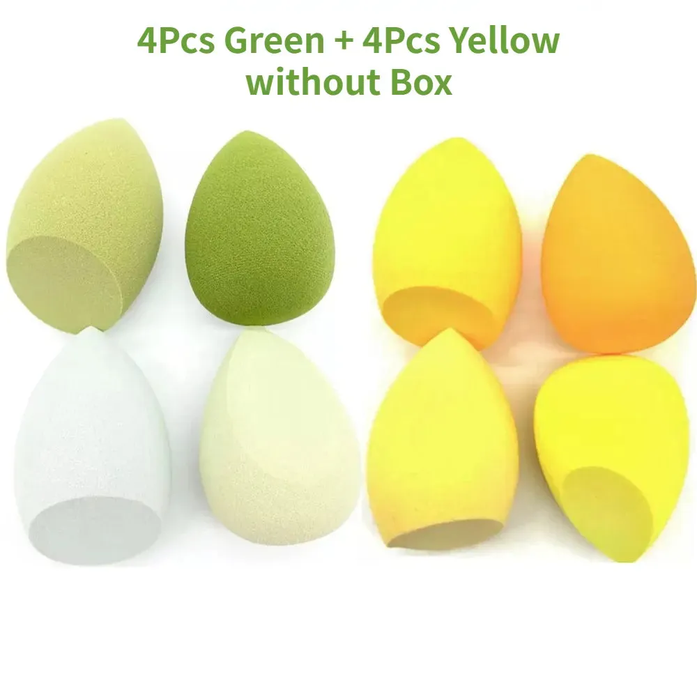 4/8 Packs Makeup Sponge Blender Beauty Egg Cosmetic Puff Soft Foundation Sponges Powder Puff Make Up Accessories Beauty Tools