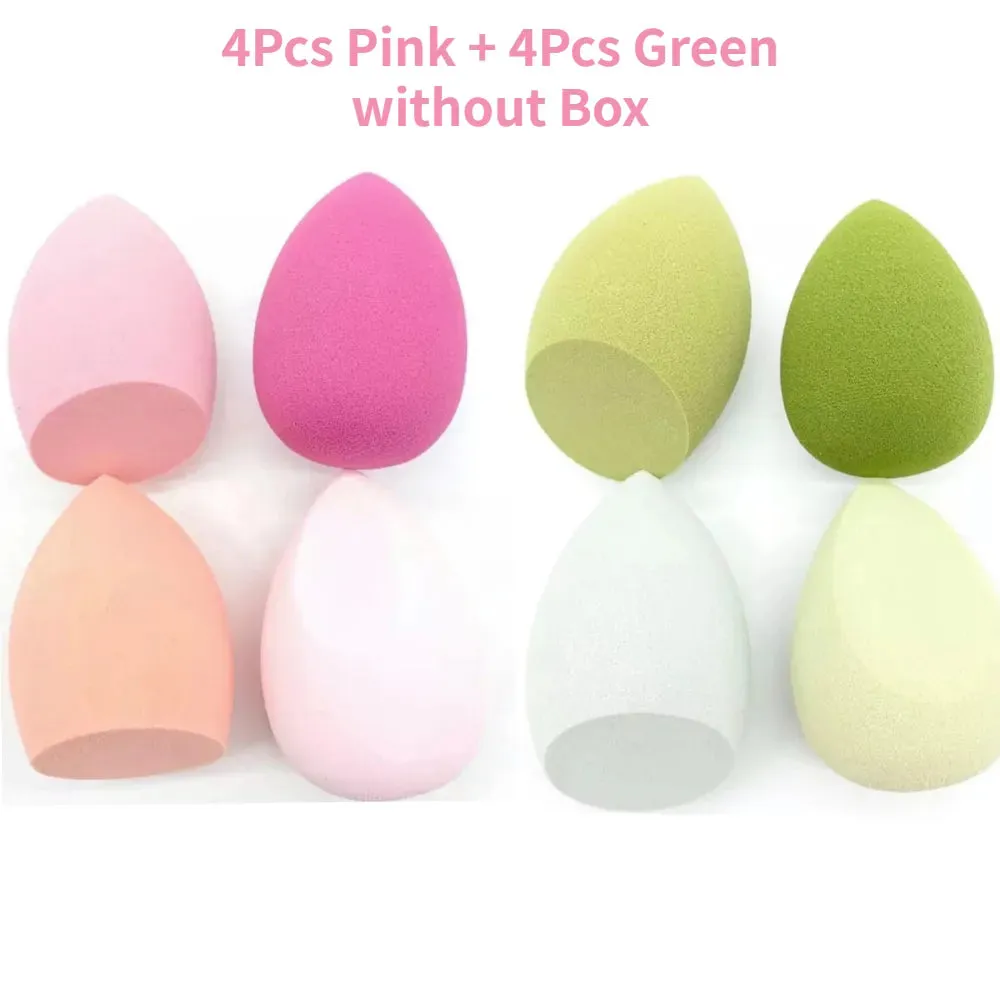 4/8 Packs Makeup Sponge Blender Beauty Egg Cosmetic Puff Soft Foundation Sponges Powder Puff Make Up Accessories Beauty Tools