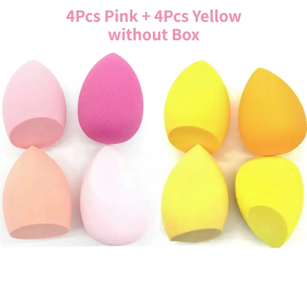 4/8 Packs Makeup Sponge Blender Beauty Egg Cosmetic Puff Soft Foundation Sponges Powder Puff Make Up Accessories Beauty Tools