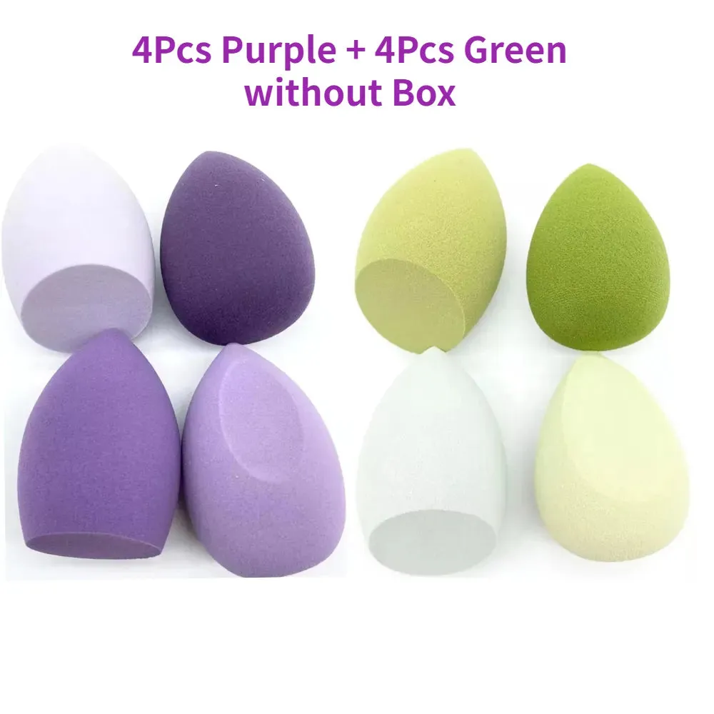 4/8 Packs Makeup Sponge Blender Beauty Egg Cosmetic Puff Soft Foundation Sponges Powder Puff Make Up Accessories Beauty Tools