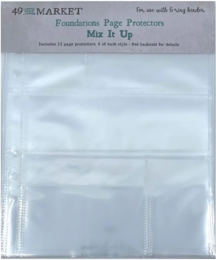 49 And Market Foundations 6x8 Mix It Up Page Protectors {F415}