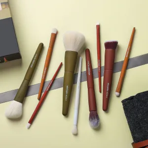 5-COLOR SERIES - 9 PCS MAKEUP BRUSH KIT