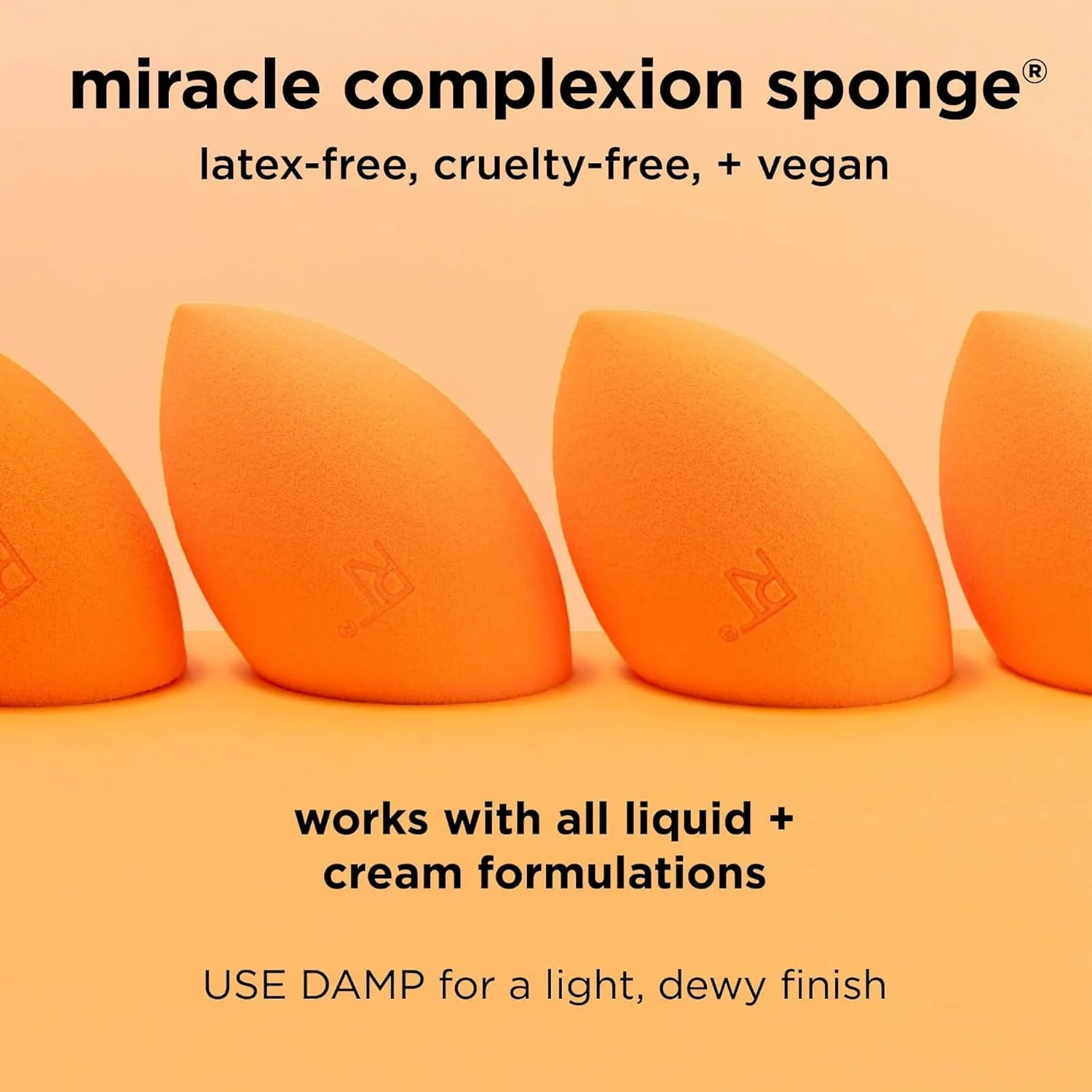 6 Piece Everyday Essentials Makeup Brush Set, Includes 4 Brushes & 2 Makeup Sponges, for Foundation, Blush, Bronzer, Contour, Eyeshadow, & Powder, Travel Gift Set, Cruelty-Free & Vegan