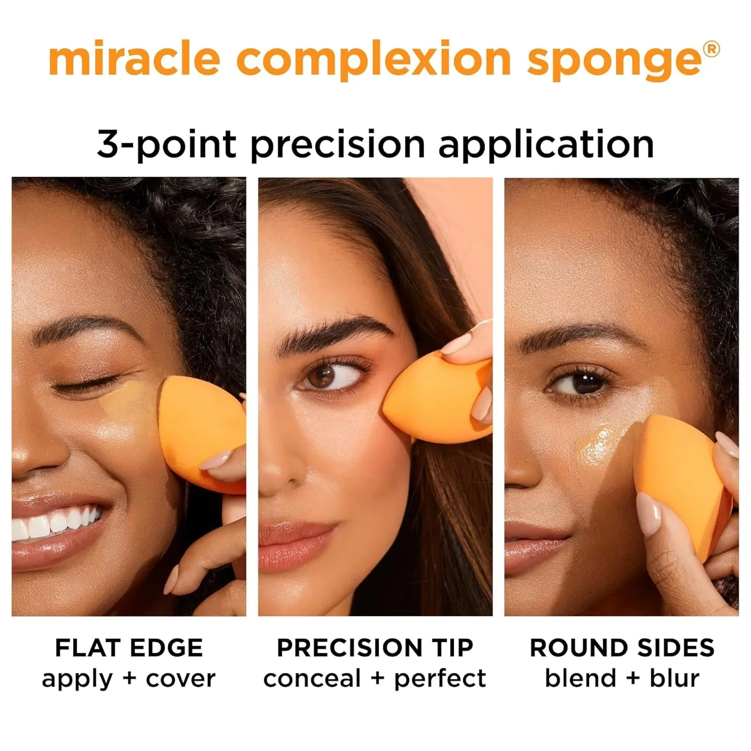 6 Piece Everyday Essentials Makeup Brush Set, Includes 4 Brushes & 2 Makeup Sponges, for Foundation, Blush, Bronzer, Contour, Eyeshadow, & Powder, Travel Gift Set, Cruelty-Free & Vegan