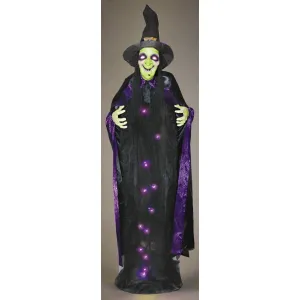 6' Witch With Sound Light Up Hanging