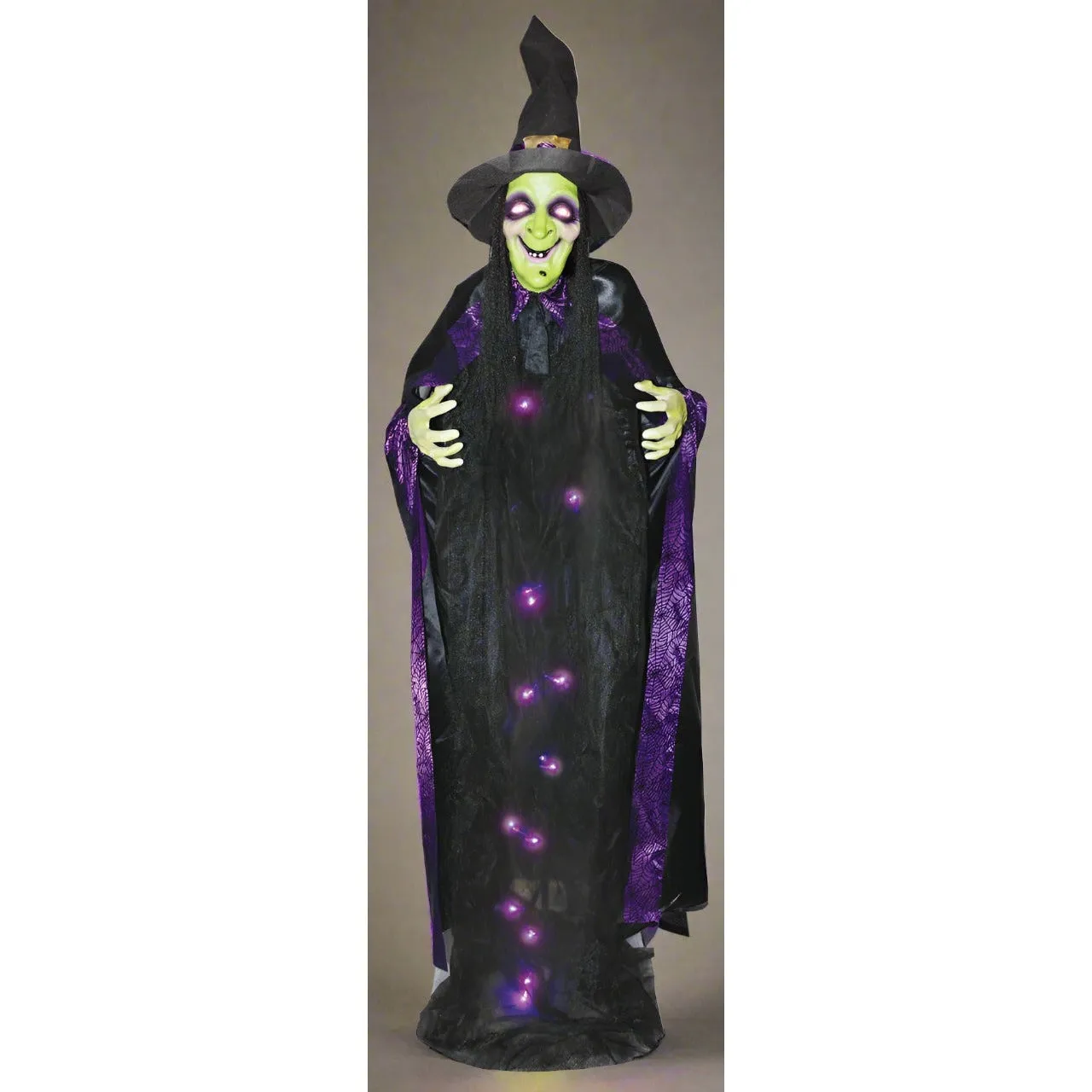 6' Witch With Sound Light Up Hanging
