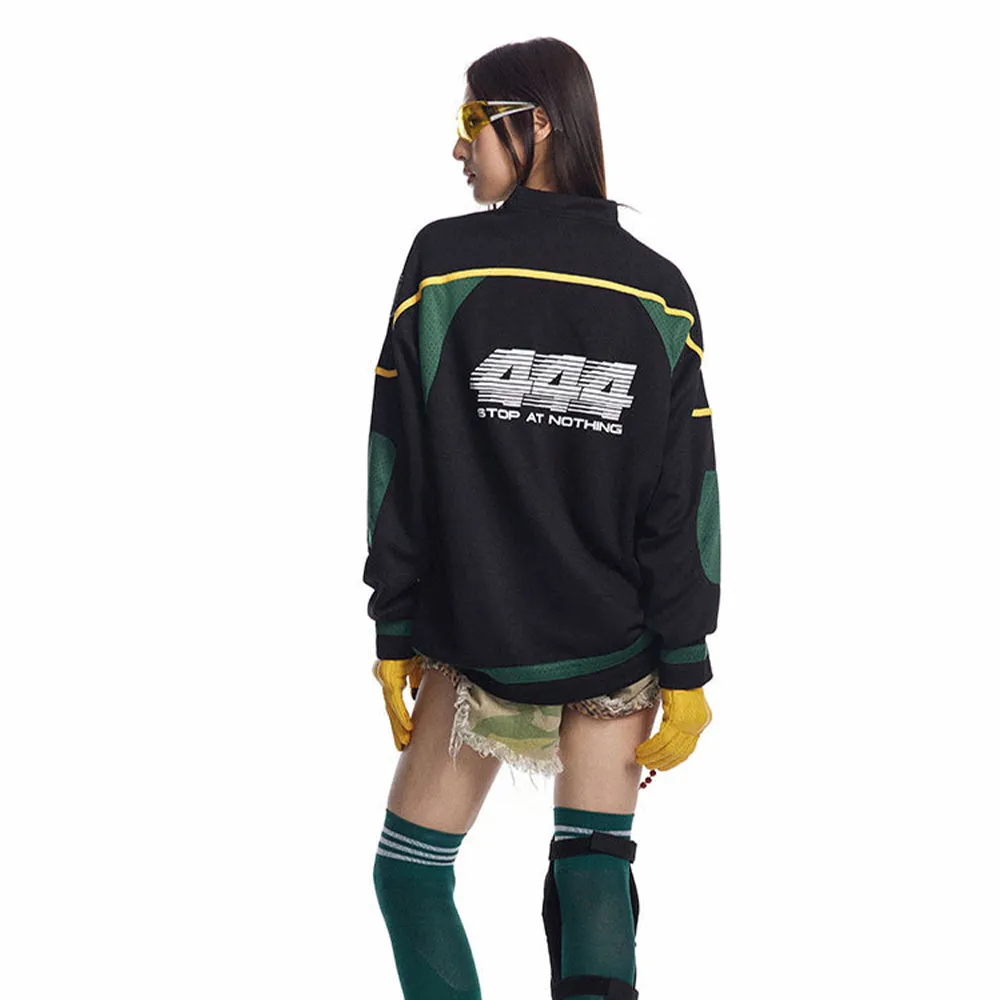 6Kull Quick-drying Moto Stripe Sweatshirt