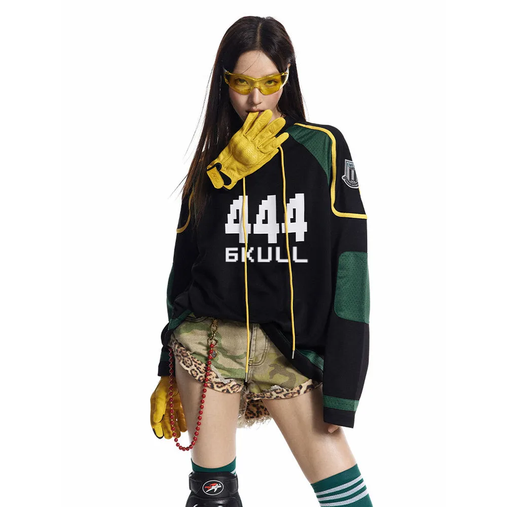 6Kull Quick-drying Moto Stripe Sweatshirt